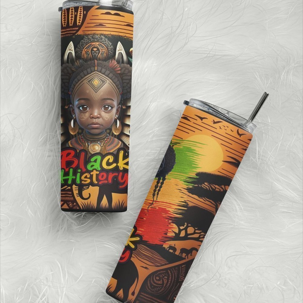 Black History 20 OZ Skinny Tumbler